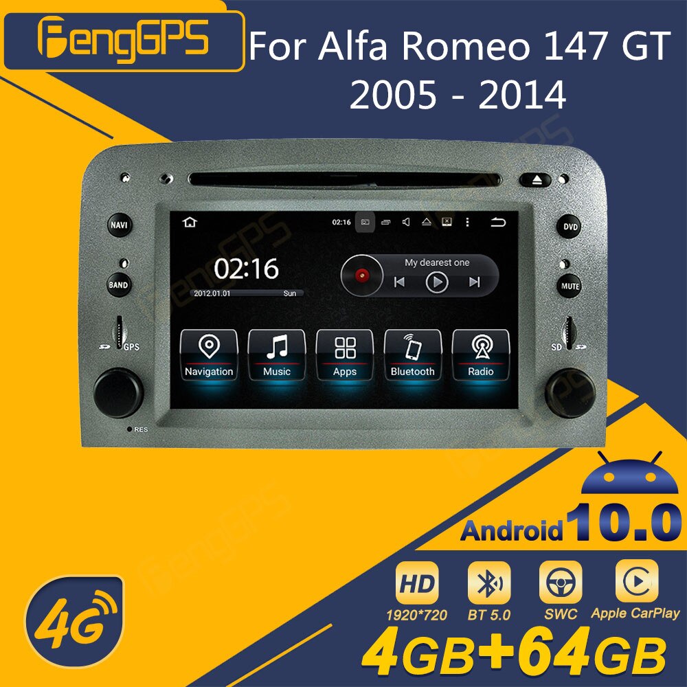 Alfa Romeo 147 GT 2005 - 2014 ȵ̵ Car Radio 2Di..
